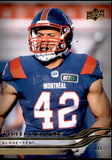 2026 Upper Deck CFL Football Base Card Gold Variant