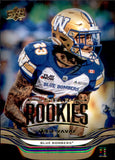 2026 Upper Deck CFL Football Base Card Gold Variant