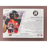 2023 Upper Deck CFL SP Game Used Jersey Jeremiah Masoli Redblacks CFL-JE