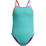Speedo Girls Infinity Splice Arctic Glass Swimsuit, 2023 Sea Level, Size 7 NWOT