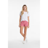 Firefly Women's Shorts Size Medium Pink White Striped Stretch Low Rise Polyester