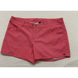 Firefly Women's Shorts Size Medium Pink White Striped Stretch Low Rise Polyester