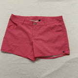 Firefly Women's Shorts Size Medium Pink White Striped Stretch Low Rise Polyester