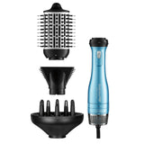 BaBylissPRO Nano Titanium Oval Ionic Hot Air Styler Blow out Hair Dryer Brush with Boar and Nylon Bristles