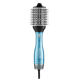 BaBylissPRO Nano Titanium Oval Ionic Hot Air Styler Blow out Hair Dryer Brush with Boar and Nylon Bristles