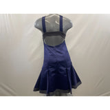 U:her Women's Halt Gown Size Small Blue Black Back Zip Prom Party Dress