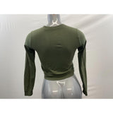 Justice Girls Full Zip Mock Neck Jacket Size 14 Green Lace Front Long Sleeve Cotton Blend