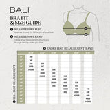 Bali Smooth Ultra Light Illusion Neckline Underwire Bra B3439X Black