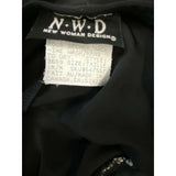 N.W.D Women's Sleeveless V Neck Dress Size Medium Black Polyester Blend