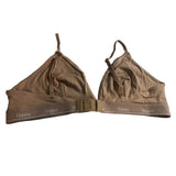 Hanes womens Original Triangle Bralette Moisture-wicking Stretch Cotton XL Beige