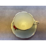 Paragon Double Warrant Teacup Saucer Set 1940's Bone China England Pale Green
