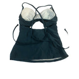 Cupshe Women's Tankini Swim Top XS Teal Wrap top with cutouts NWT