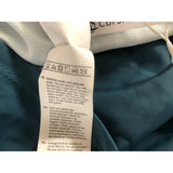 Cupshe Women's Tankini Swim Top XS Teal Wrap top with cutouts NWT