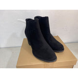 SHIBEVER Women's Ankle Boots Heel: Chunky Low Heeled Almond Toe Size 7.5