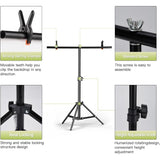 BEIYANG 6 PCS 12 Patterns Photography Background Sheets T-Shape Backdrop Stand