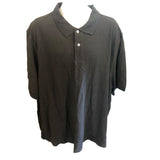 Essentials Men's 3X Black Cotton Pique Polo Golf Shirt NWT