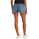 Levi's Womens 501 Original Shorts W25 Med. Blue Intentionally Distressed NWOT
