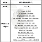 VEVOR OUTBOARD PROPELLER 6E5-45954-00-EL RH - 14X11 15 Spline NEW