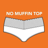 Warners WR5609J No Pinching No Problems Lace Hipster Panty Medium Banyon Dots