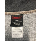 Champion Women's Medium Gray Full Zip Lightweight Jersey Jacket Cot/Poly/Span
