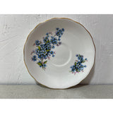 Royal Vale Fine Bone China England Orphaned Saucer Blue Floral