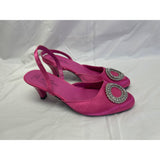 Time And Tru Women's Heeled Closed Toe Sandals Size 7 Style 21TillyW22 Pink