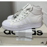 adidas Women's Bravada 2.0 Mid Platform, White/White/Chalk White, SIZE 11 NEW