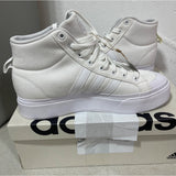adidas Women's Bravada 2.0 Mid Platform, White/White/Chalk White, SIZE 11 NEW