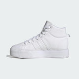 adidas Women's Bravada 2.0 Mid Platform, White/White/Chalk White, SIZE 11 NEW