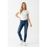LONDON Low Rise Skinny Fit Women's Denim Blue Jeans Size 3