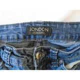 LONDON Low Rise Skinny Fit Women's Denim Blue Jeans Size 3