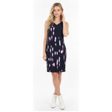 Willow & Thread Women's Size XXS Polyester Blue Sleeveless V Neck Shift Dress