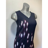 Willow & Thread Women's Size XXS Polyester Blue Sleeveless V Neck Shift Dress