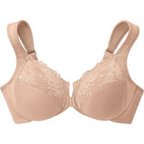 Glamorise Wonderwire Front Close Bra 1245 Full Coverage Cafe NWT