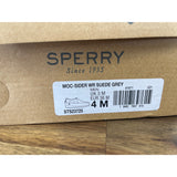 SPERRY MOC-SIDER SLIP-ON SHOE, Mens 4M or Women's 5.5M Gray NEW