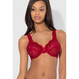 Smart & Sexy Signature Lace Unlined Underwire Bra 85045 No No Red