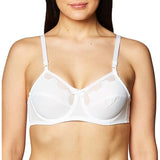 Bali 0180 Women's Flower Underwire Bra, White, 38D NWOT