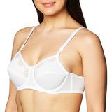Bali 0180 Women's Flower Underwire Bra, White, 38D NWOT
