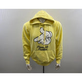 Crooks & Castles Unisex Yellow Hoodie Size Medium Long Sleeve Cotton Blend Sweatshirt
