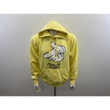 Crooks & Castles Unisex Yellow Hoodie Size Medium Long Sleeve Cotton Blend Sweatshirt