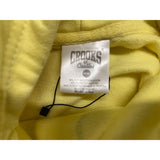 Crooks & Castles Unisex Yellow Hoodie Size Medium Long Sleeve Cotton Blend Sweatshirt