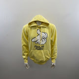 Crooks & Castles Unisex Yellow Hoodie Size Medium Long Sleeve Cotton Blend Sweatshirt