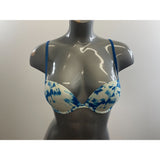 La Senza Remix Women's Blue Tie Dye T-Shirt Bra Size 32B Polyamide
