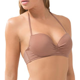 Smart and Sexy SA1001 Swim Secret The Getaway Bikini Top 34DDD Latte NWT
