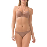 Smart and Sexy SA1001 Swim Secret The Getaway Bikini Top 34DDD Latte NWT