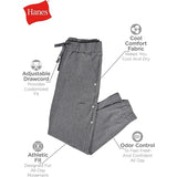 Hanes CSW101 Womens Healthcare Scrub Joggers Medical Pants Medium Black NWT