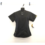 WonderWink Women's Black V Neck Scrub Top Size XS Polyester Blend Short Sleeve NWT.