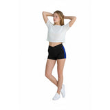 Aeropostale Women's Small Black Blue Stretch Rayon Short Shorts