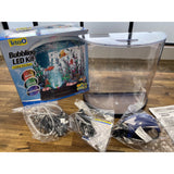 Tetra 3 Gallon Half Moon Bubbling LED Aquarium for Beta or Small tropical fish NEW