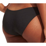 Seafolly Australia Hipster Bikini Bottoms Size 10 Black  - Recycled Fibers - 40473-92
